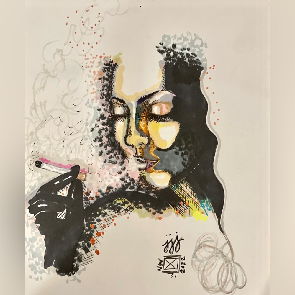 8 x 10 Original Artwork.